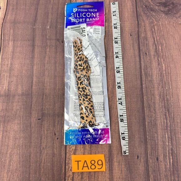 MACY’S CHEETAH SILICONE APPLE WATCH BAND COMPATIBLE WITH 38mm, 40mm, 41mm TA89 - Picture 4 of 4